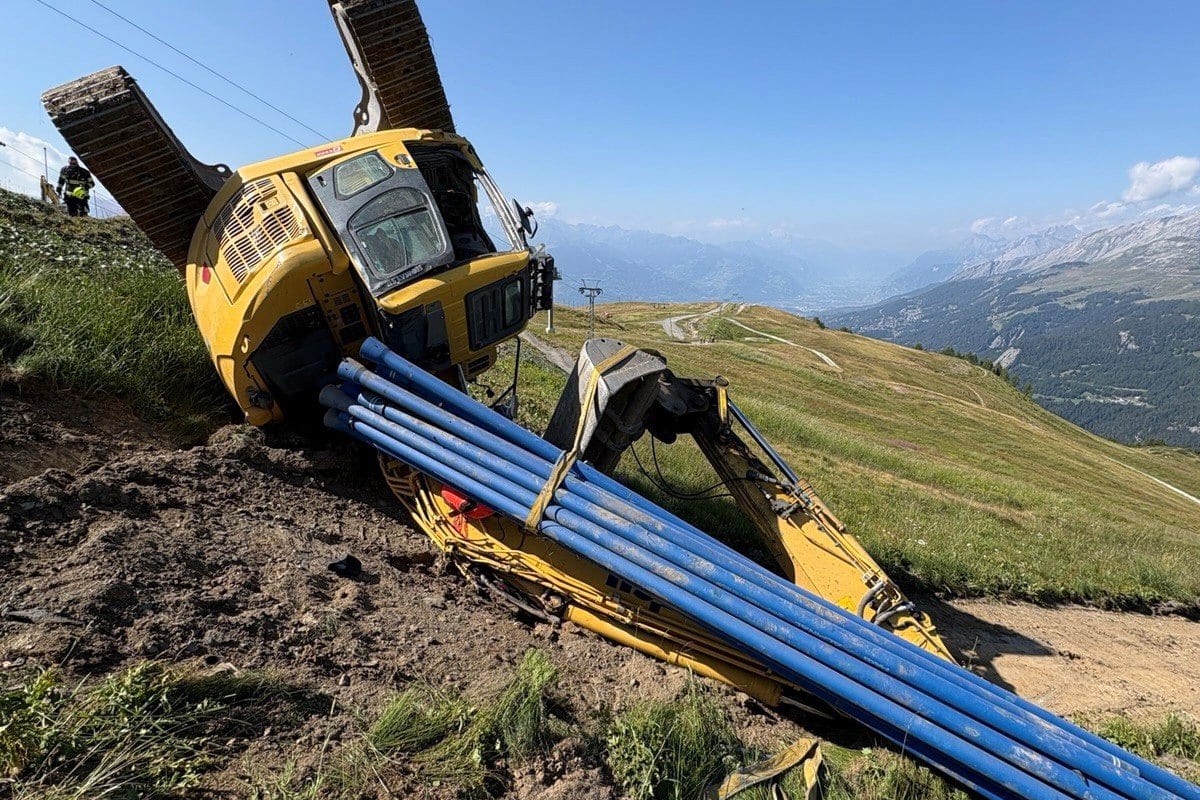 Crans-Montana VS – Arbeiter stirbt bei Unfall mit Bagger