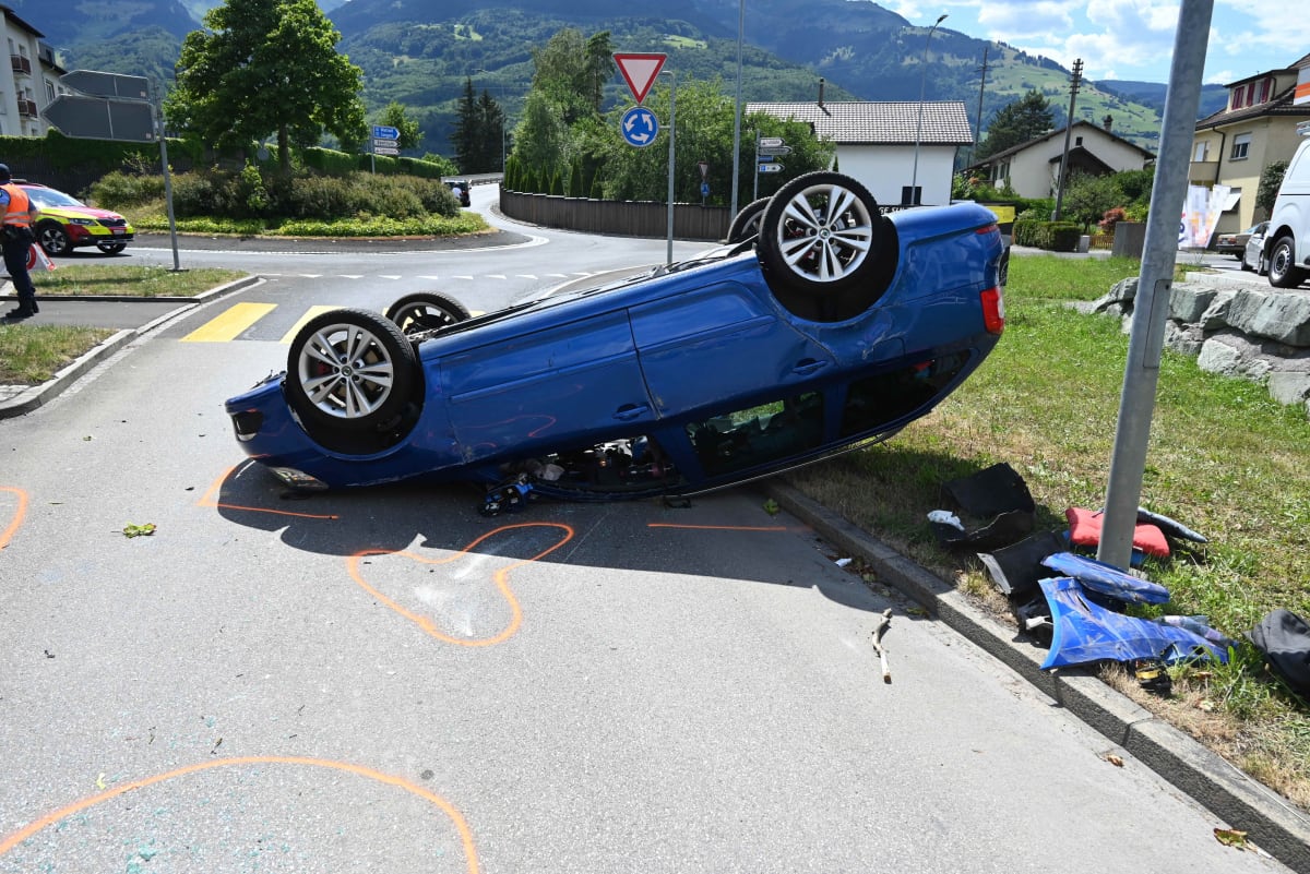 Buchs SG – Sekundenschlaf führt zu Unfall