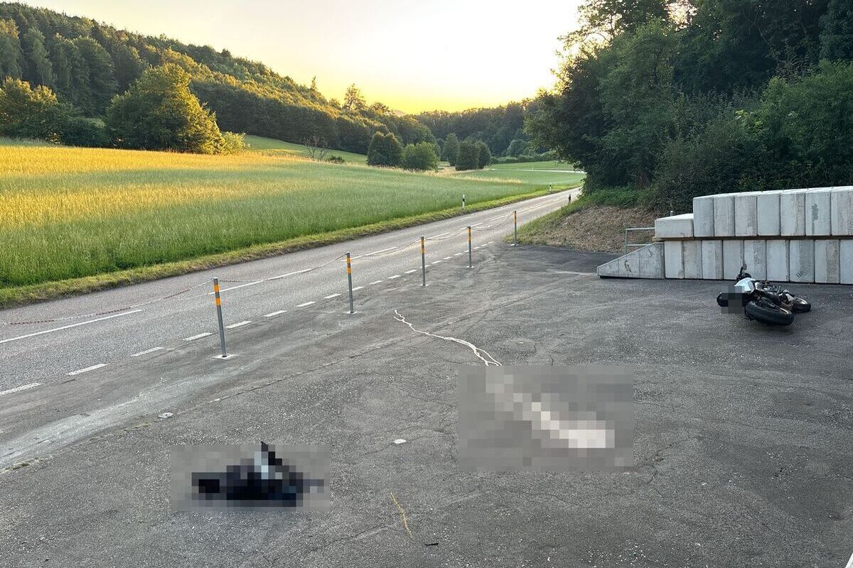 Dornach SO – Motorradfahrer bei Selbstunfall schwer verletzt