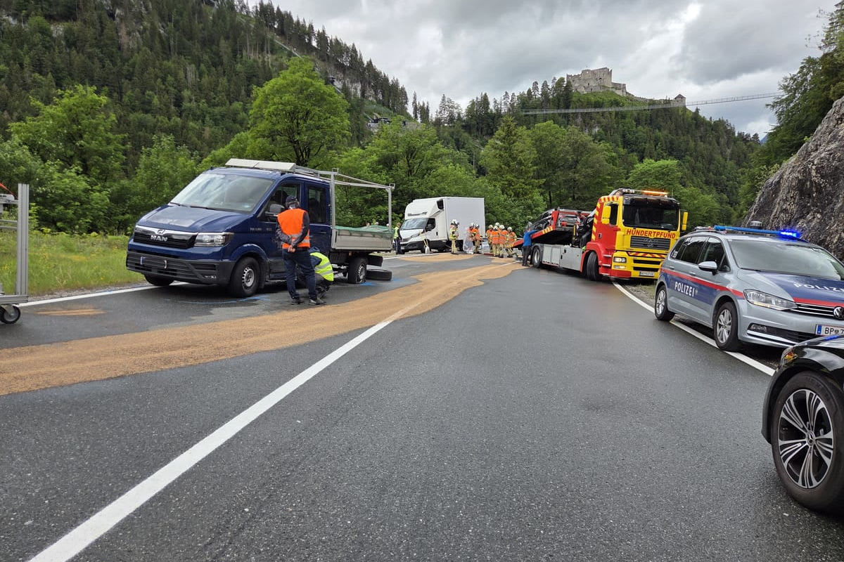 Reutte – Unfall mit Verletzten auf Fernpassstraße