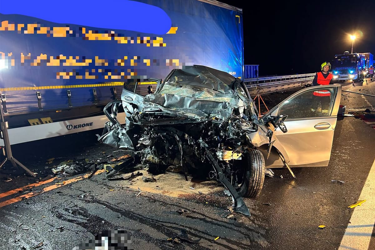 Silz – Autofahrer stirbt nach Kollision mit Lkw im Gegenverkehr