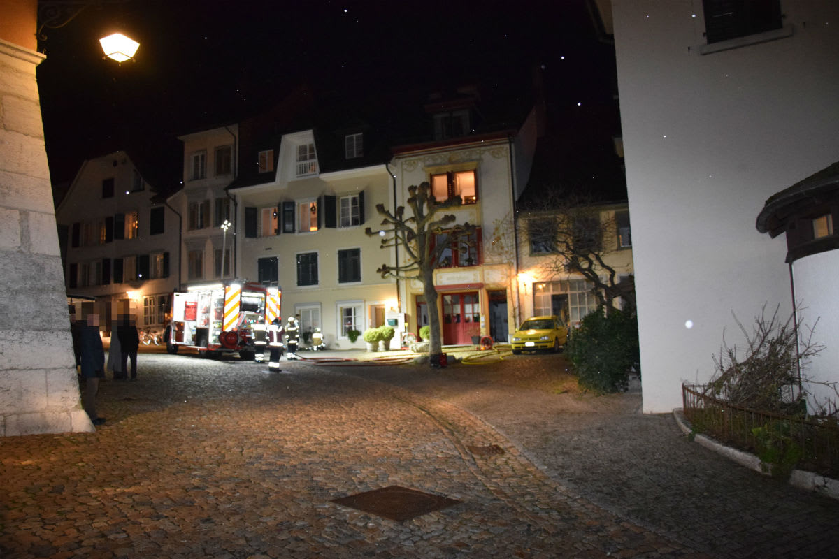Solothurn SO - Brand in Mehrfamilienhaus