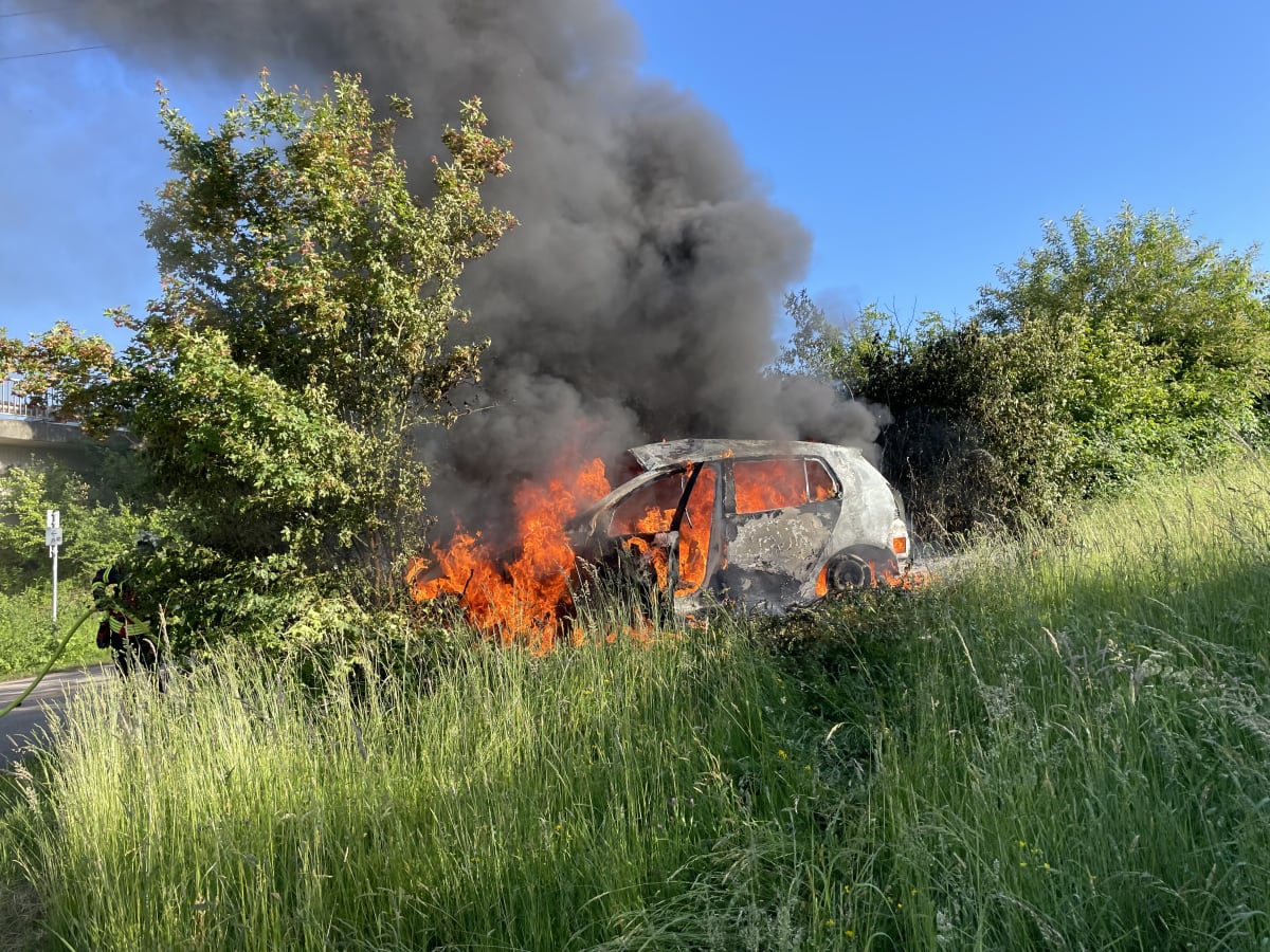 Saarburg – Unfall mit brennendem Pkw und Schwerverletztem