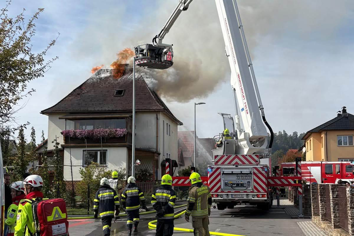 Seiersberg – Obergeschoss in Brand geraten