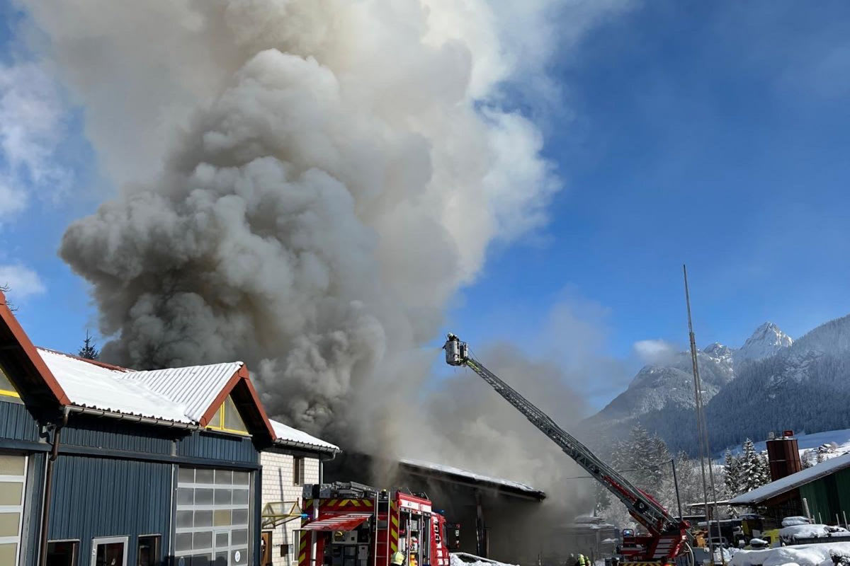 Château-d'Oex VD – Brand in einer Gewerbeliegenschaft