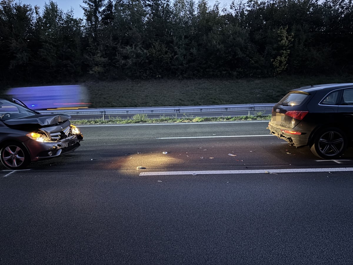 Oberbüren SG – Rückstau nach zwei Auffahrkollisionen auf A1
