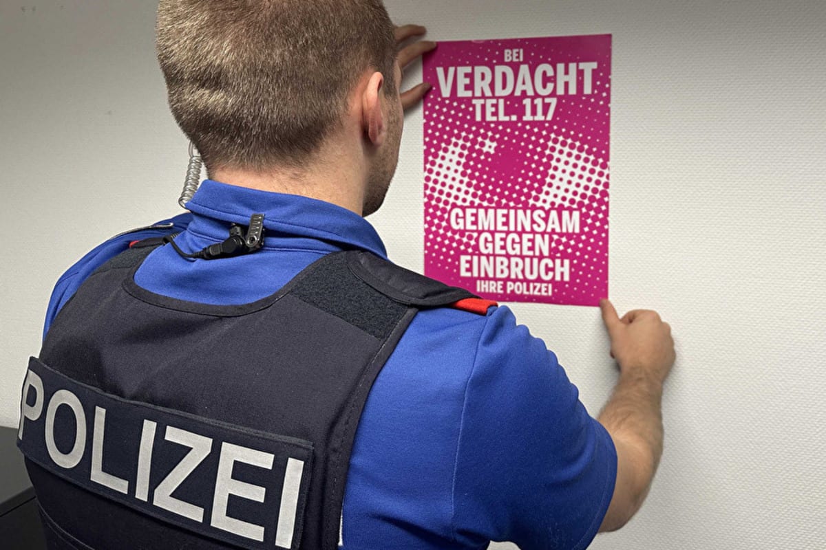 Präventionsaktion «Bei Verdacht Tel. 117 – Gemeinsam gegen Einbruch»