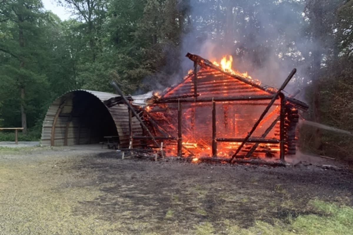 Brand in St. Wendel - Schutzhütte völlig zerstört