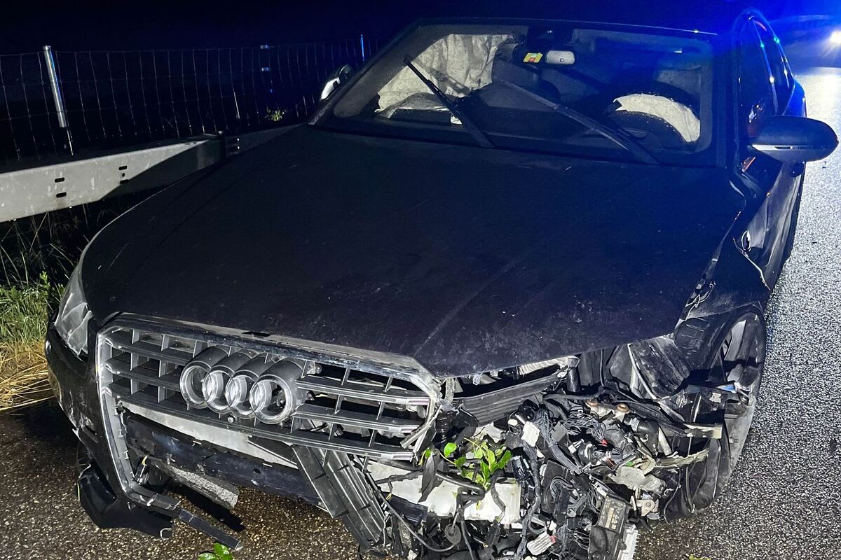 Alkoholisiert auf der A1 bei Wangen an der Aare BE verunfallt
