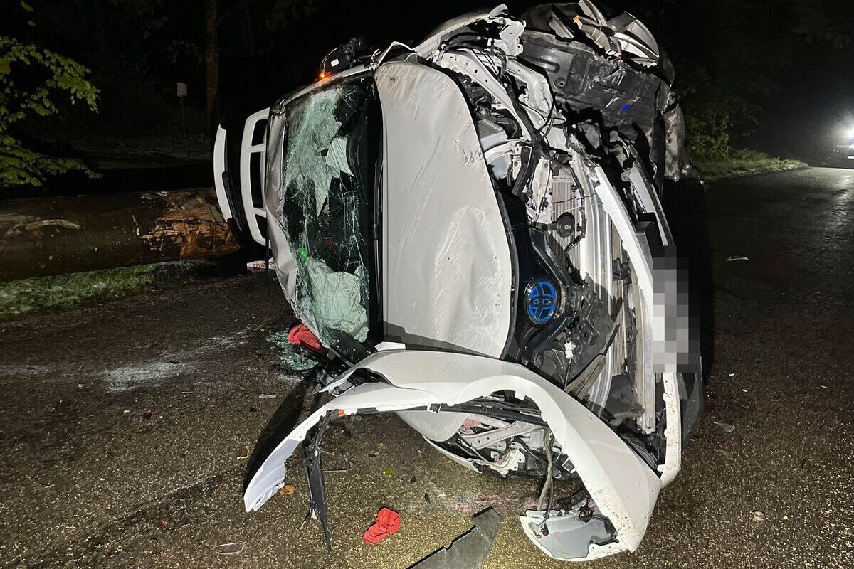 Olten SO - Auto bei Unfall überschlagen - Lenker fahrunfähig