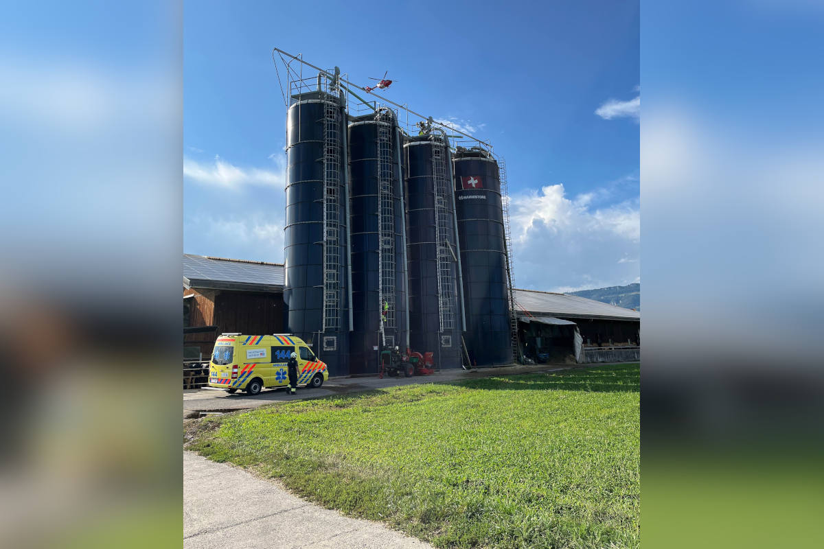 Deitingen SO – Junger Mann erleidet Stromschlag auf hohem Silo