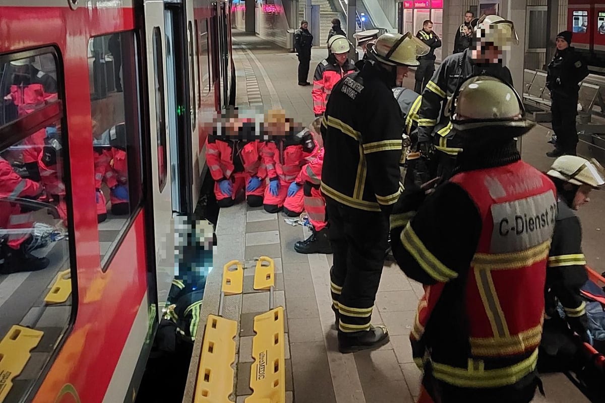 Hamburg HH – Betrunkener stürzt zwischen S-Bahn und Bahnsteig