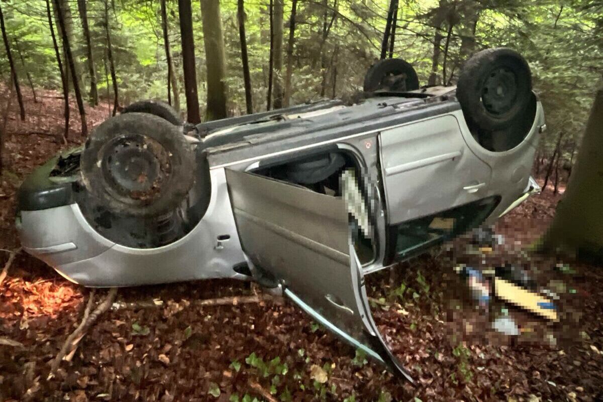 Dornach SO – Auto landet bei Unfall auf dem Dach