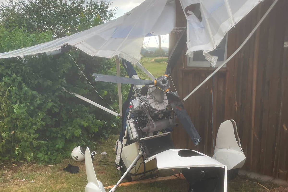 Burgebrach – Pilot bei Absturz auf Flugplatz schwer verletzt