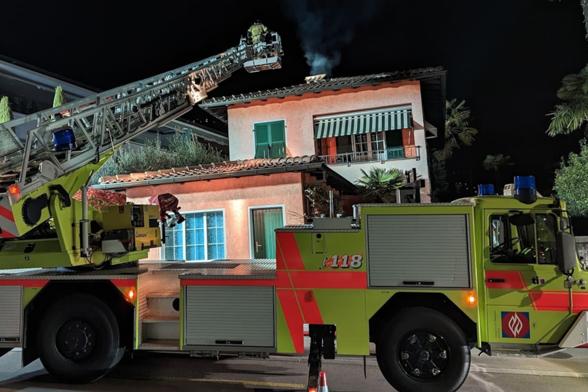 Locarno Muralto TI – Brand in leerstehendem Gebäude