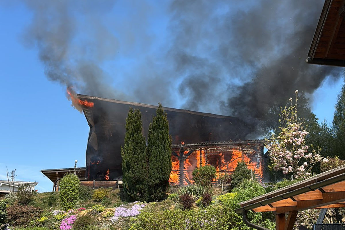 Keutschach – Wohngebäude in Brand