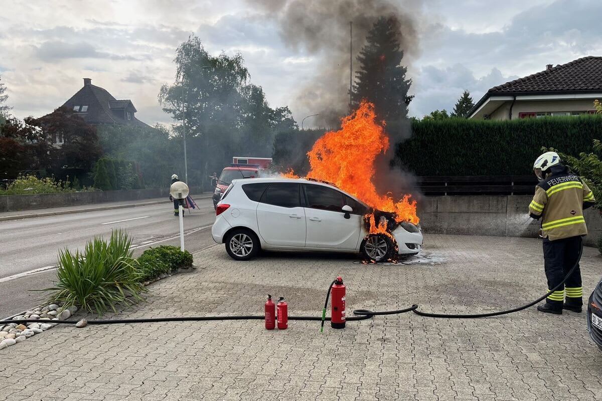 Kriegstetten SO - Verkehrsbehinderungen aufgrund eines Fahrzeugbrandes