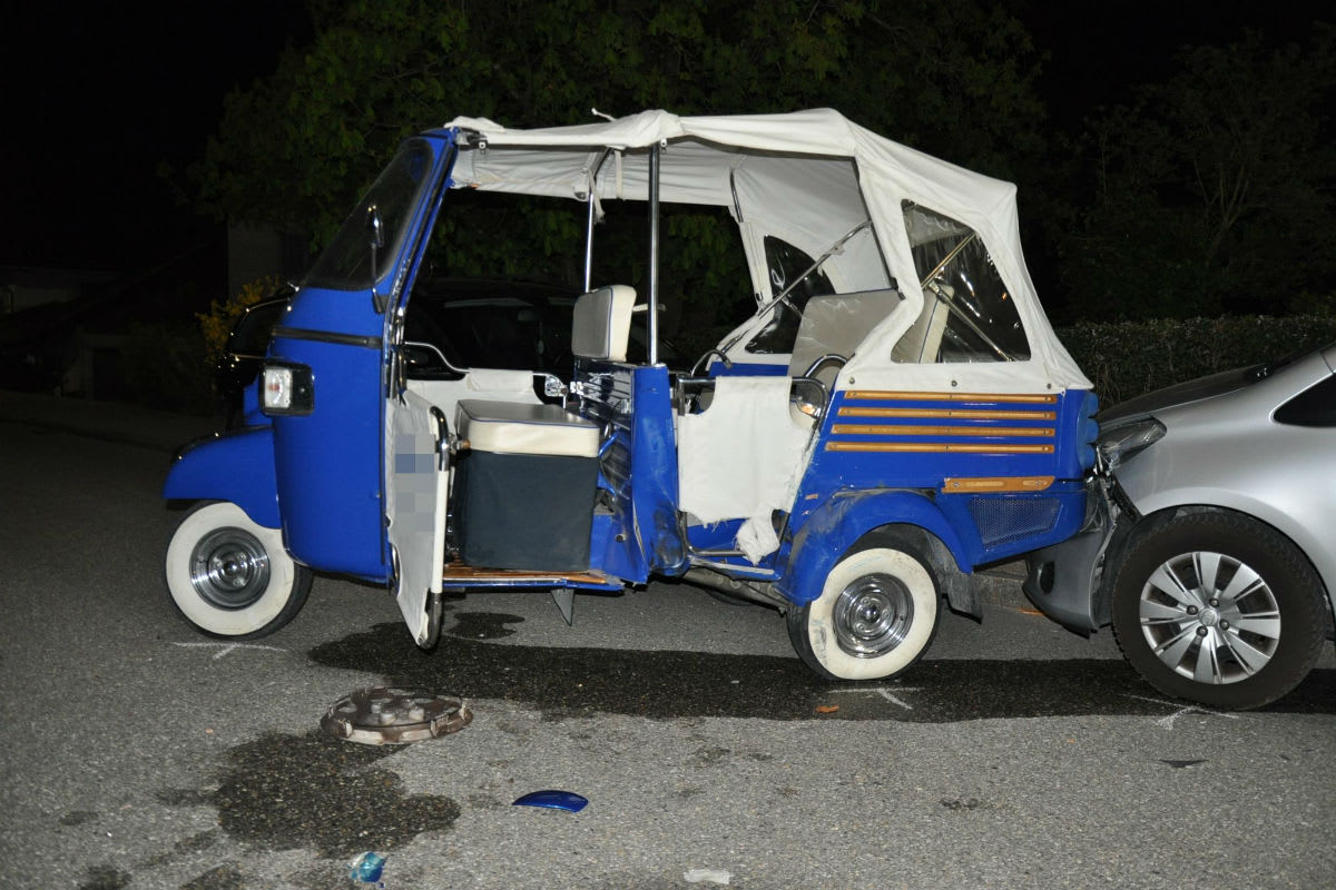 Bettlach SO - Unfall zwischen Auto und dreirädrigem Fahrzeug