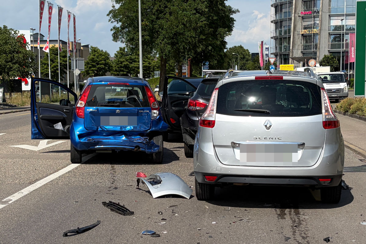 Frauenfeld TG – Vier Autos in Unfall verwickelt
