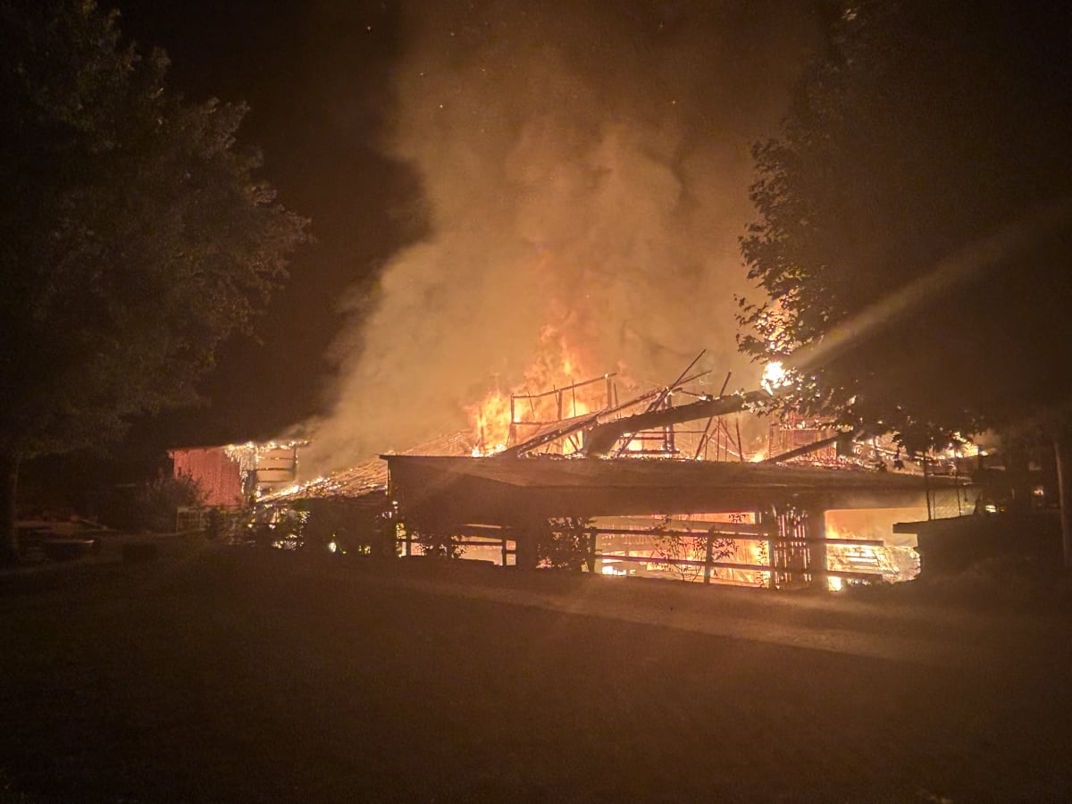 Update Hochdorf LU – Funkenflug löste Grossbrand in Sägerei aus