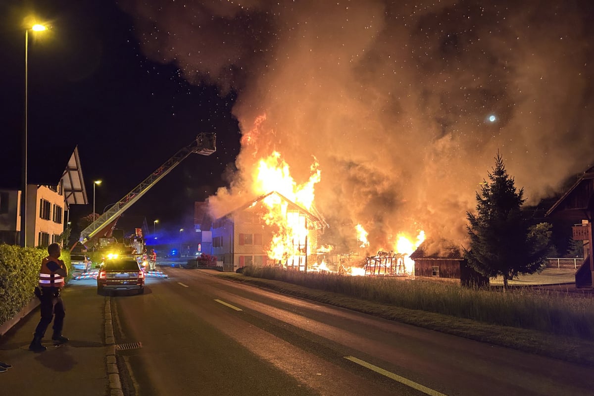 Bärau BE – Brand beschädigt mehrere Gebäude