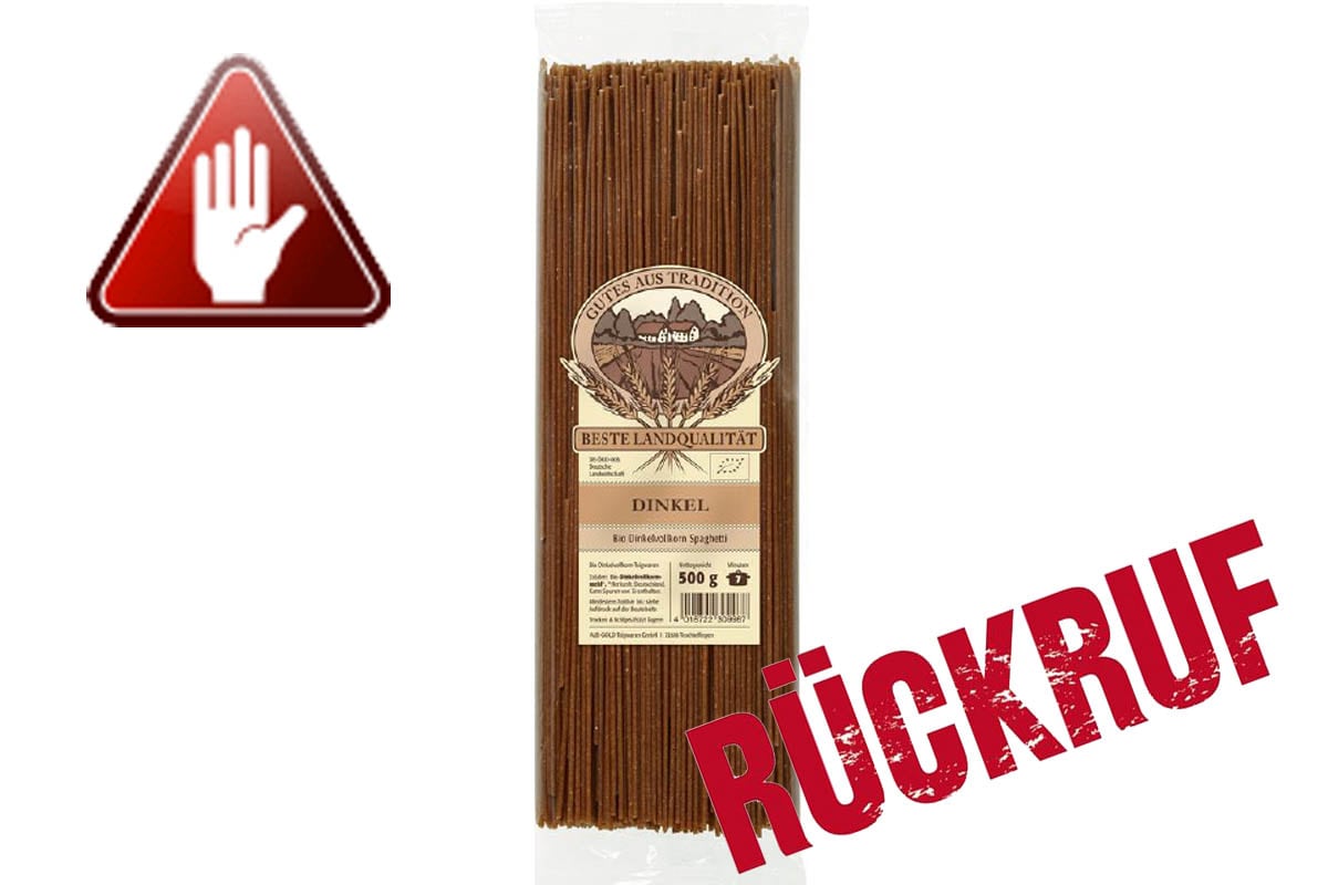 Rückruf – Alb-Gold ruft „Beste Lautqualität  Bio Dinkelvollkorn Spaghetti“ zurück
