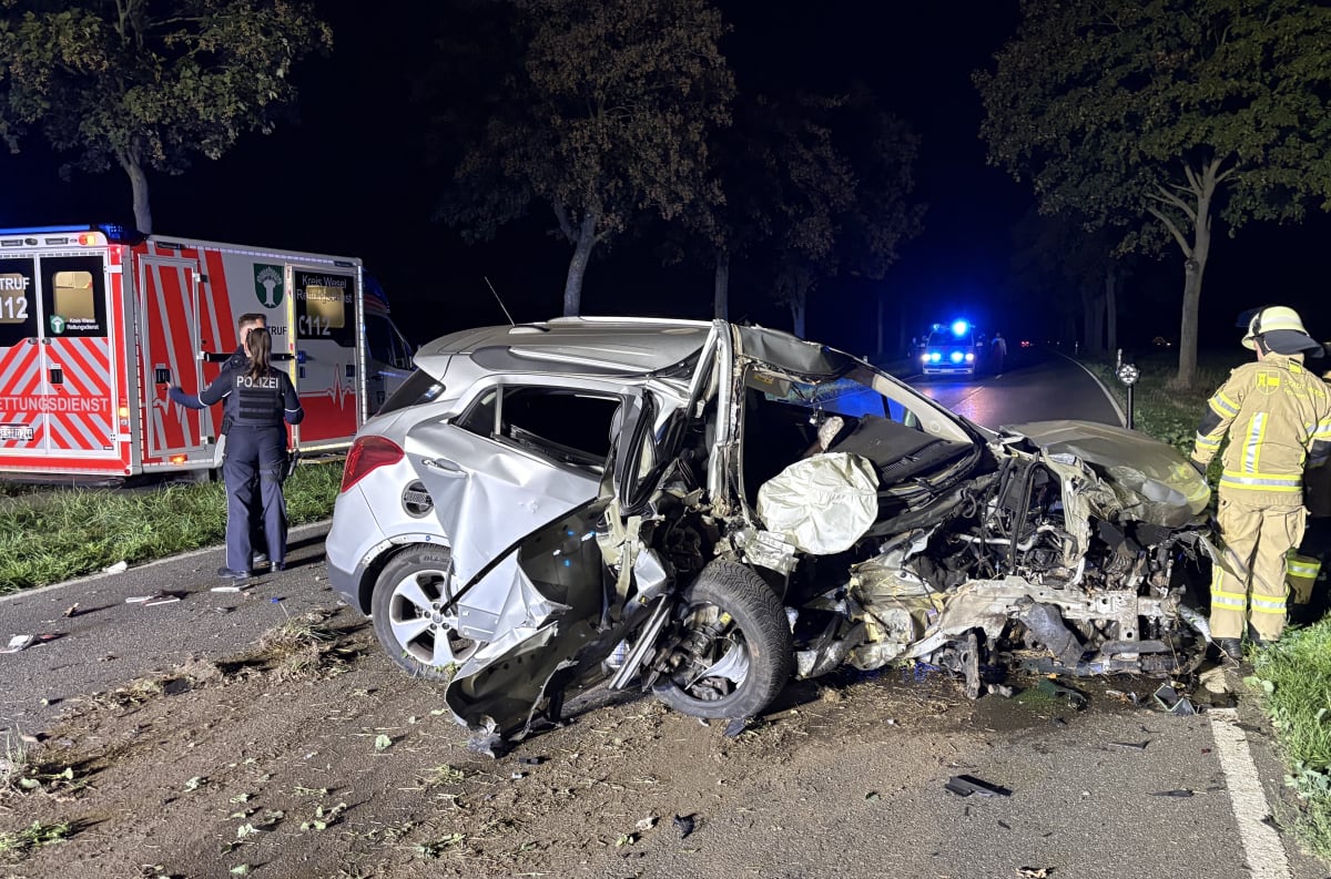 Moers – Autofahrer prallt gegen Baum und wird verletzt