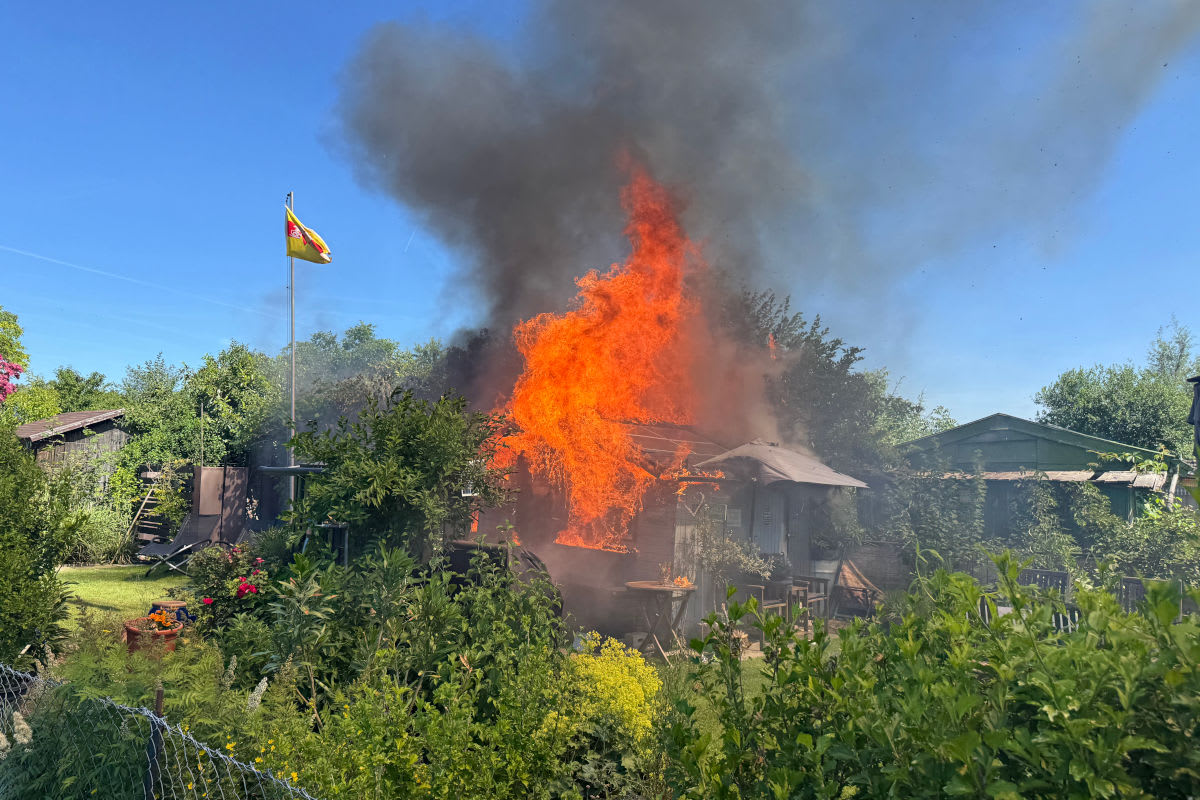 Tägerwilen TG – Schrebergartenhaus durch Brand beschädigt