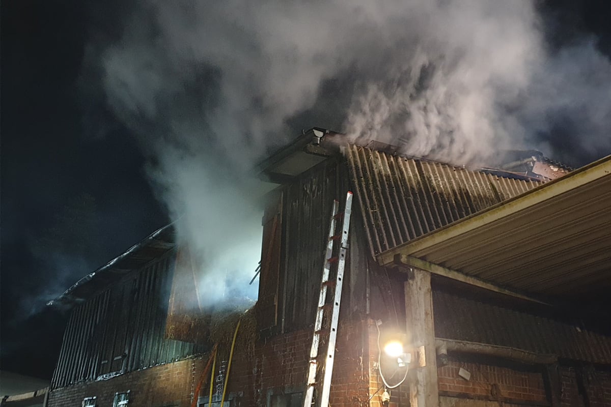 Jahrsdorf – Brand auf Heuboden in landwirtschaftlichem Gebäude