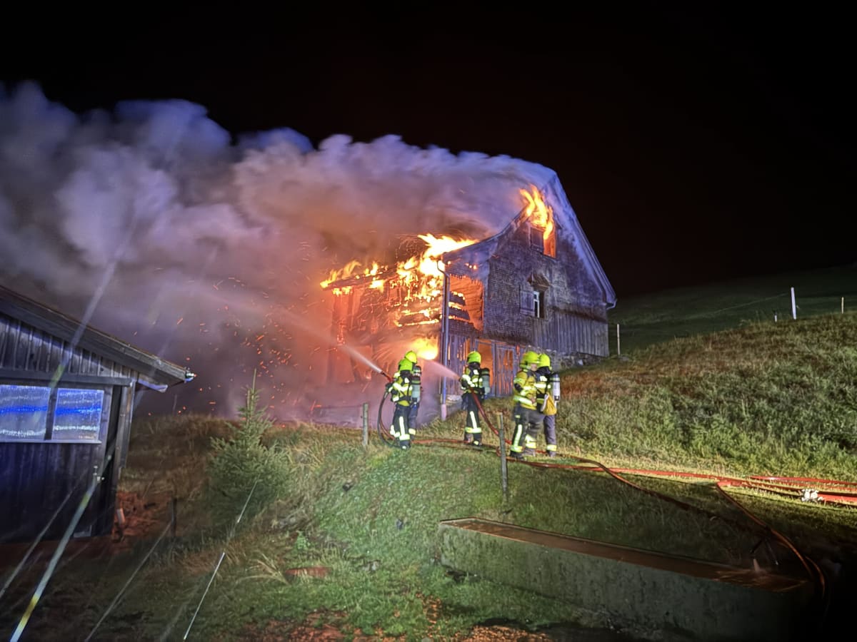 Steinegg AI – Ferienhaus brennt vollständig nieder