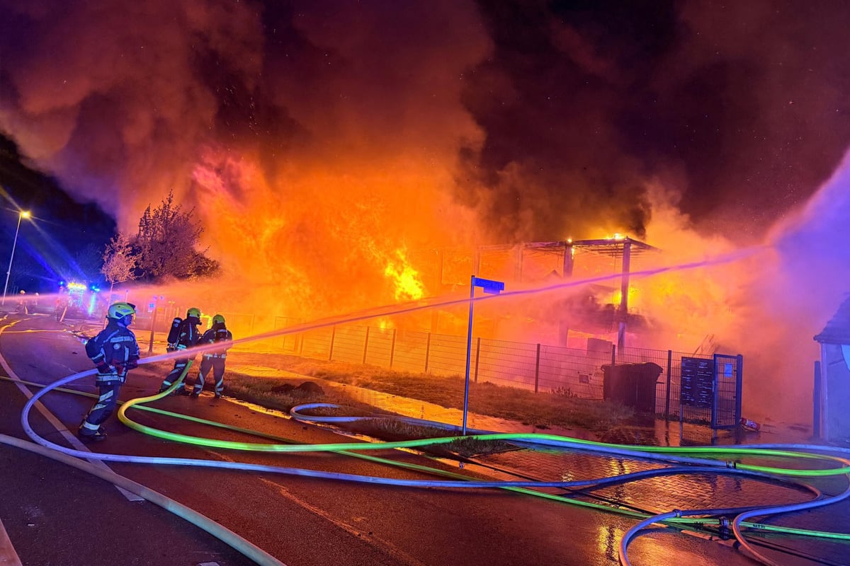 Raunheim – Tote Person nach Brand in Containerwohnanlage entdeckt