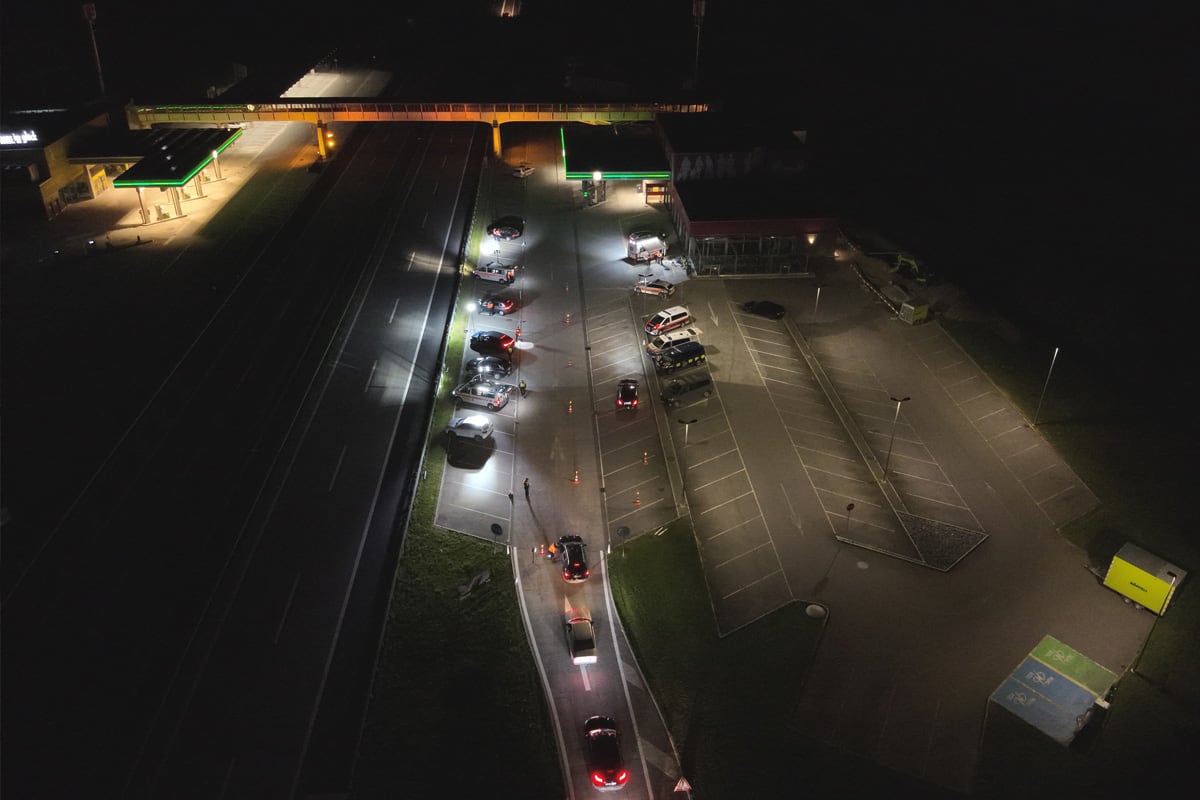 A13 Sevelen SG – Verstösse bei Verkehrskontrolle festgestellt