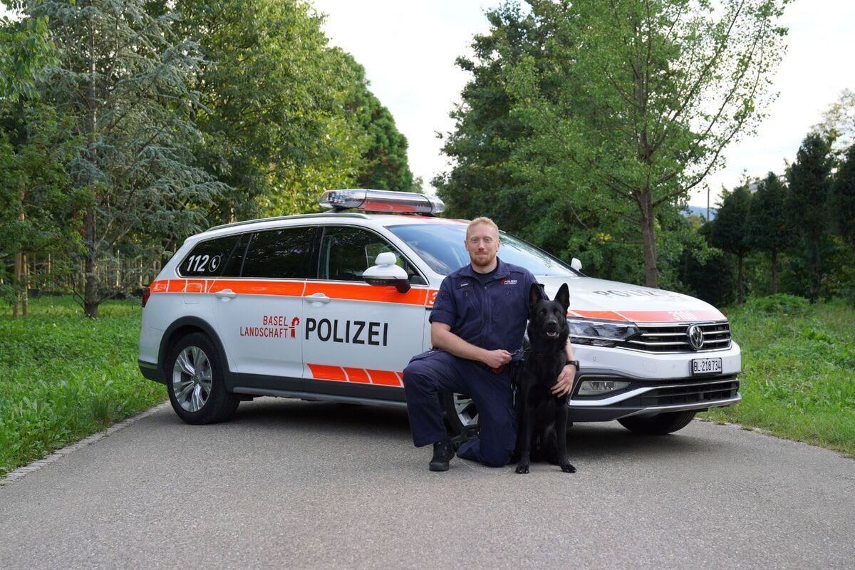 Itingen BL - Diensthund Clay findet Deliktsgut