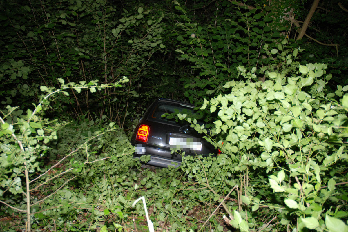 Trimbach SO - Nach Selbstunfall in Böschung gelandet