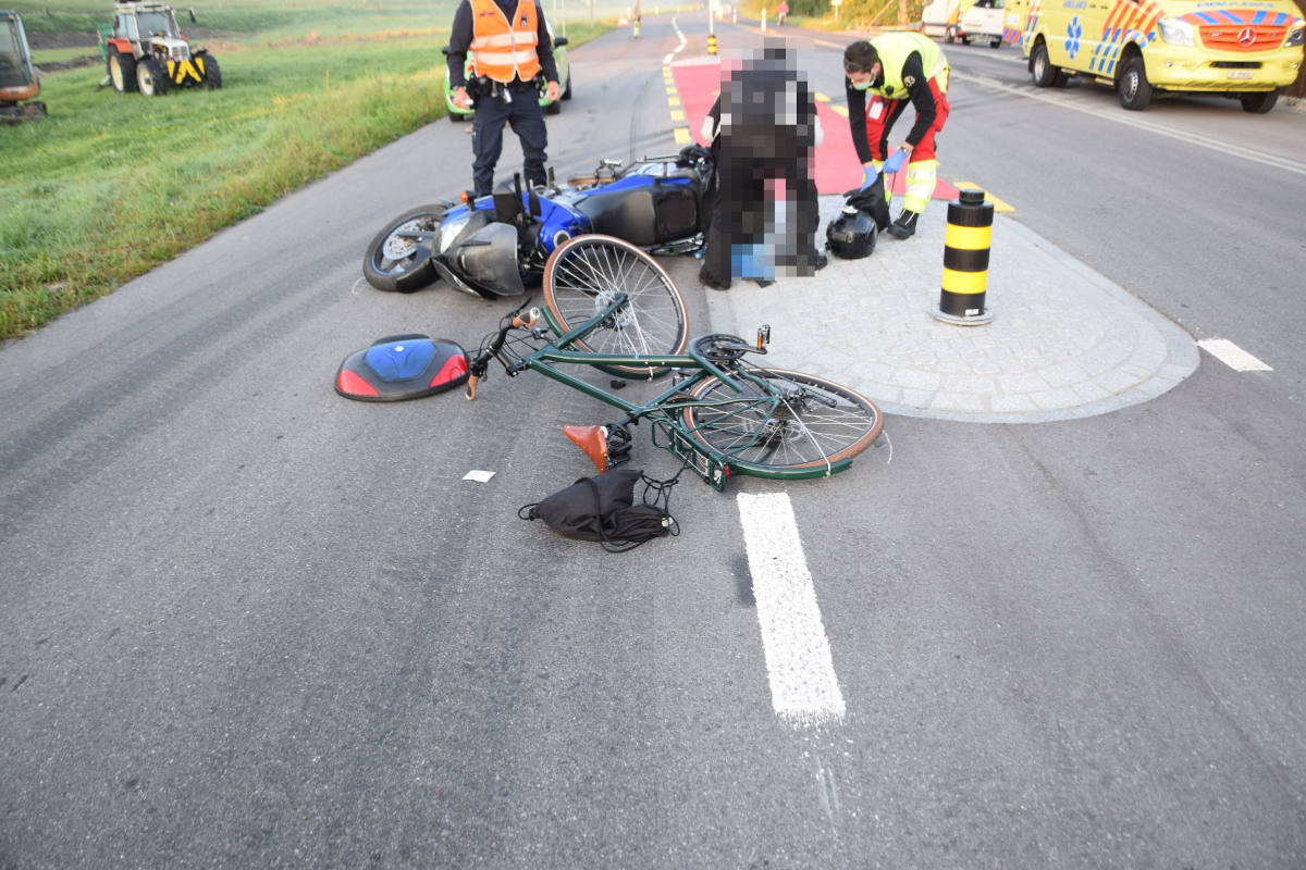 Heftiger Unfall in Biberist SO – Kollision zwischen Motorrad und Velo