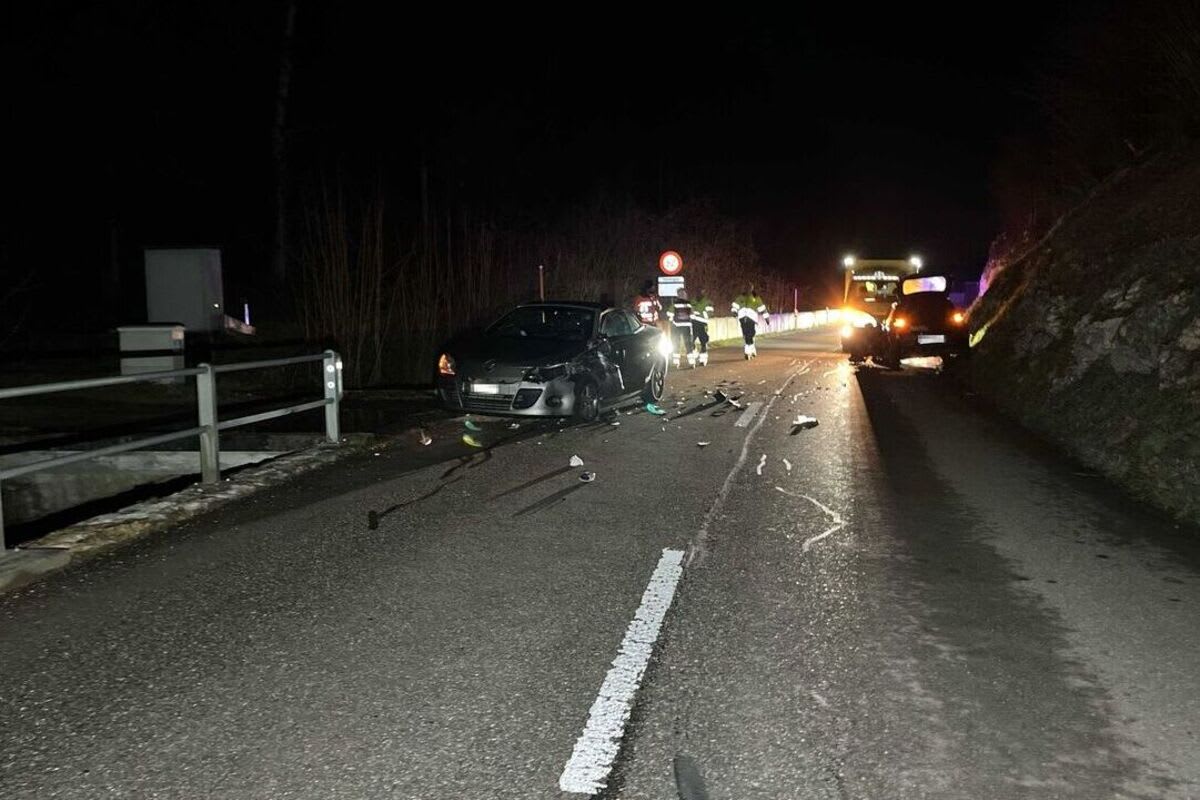 Unfall in Nunningen SO – Auto auf Gegenfahrbahn geraten