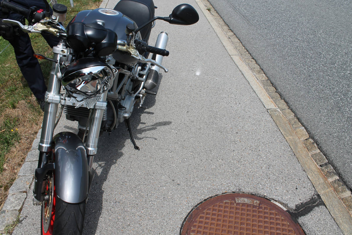 Appenzell AI - Mit Motorrad in Anhänger gefahren