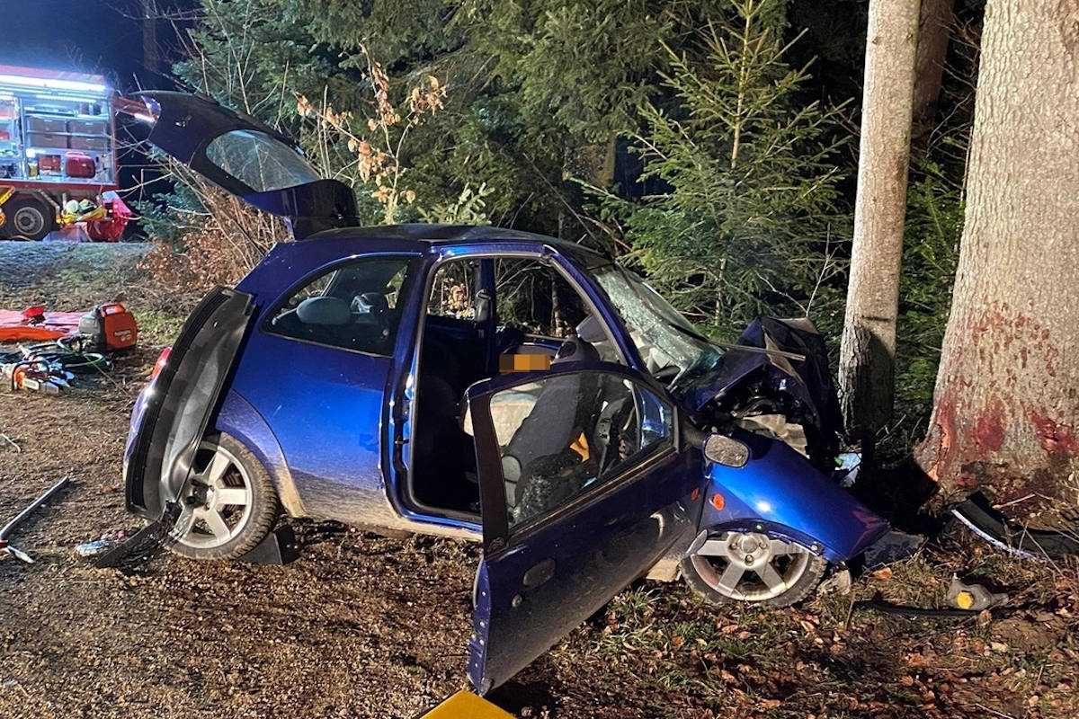 Hessigkofen SO – Lenkerin stirbt bei Kollision mit Baum