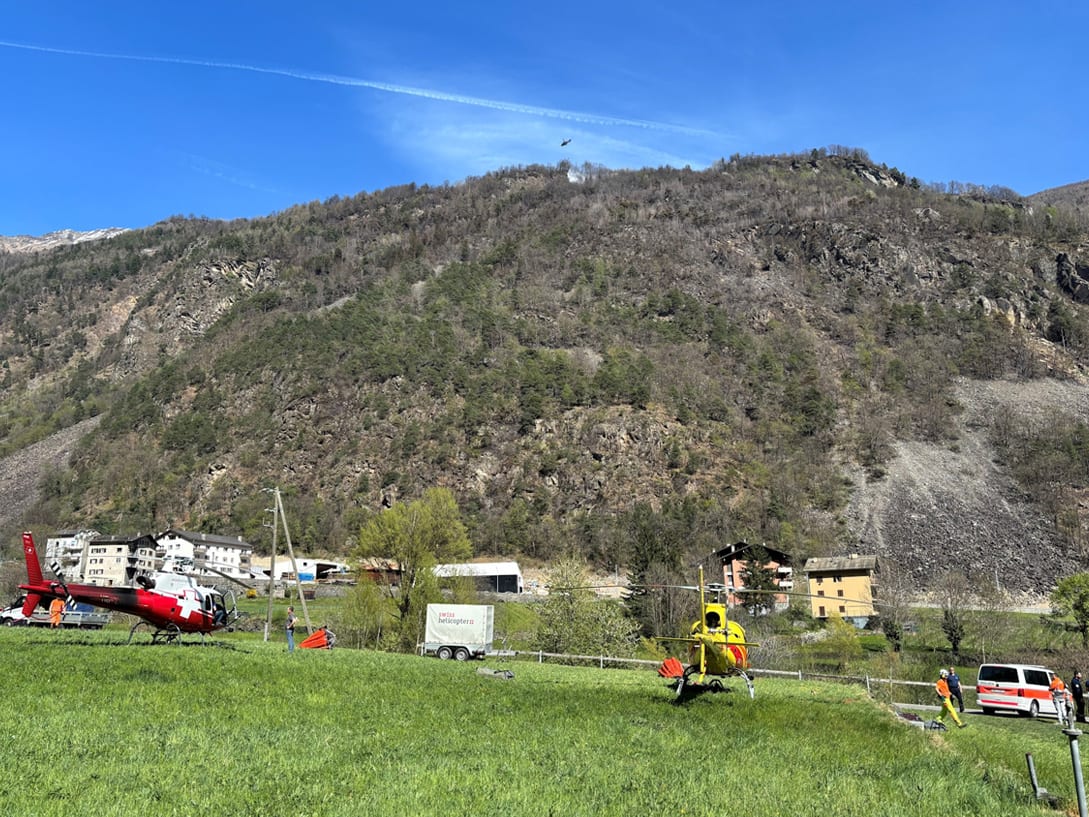 Brusio GR – Waldbrand eingedämmt – Bahnverkehr wieder aufgenommen