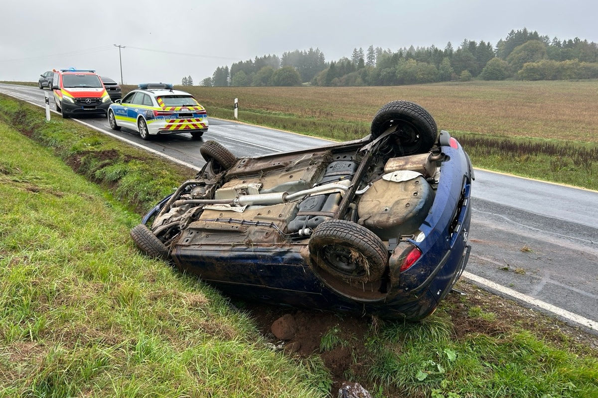 Unfall in Kalenborn-Scheuern – Pkw überschlägt sich mehrfach