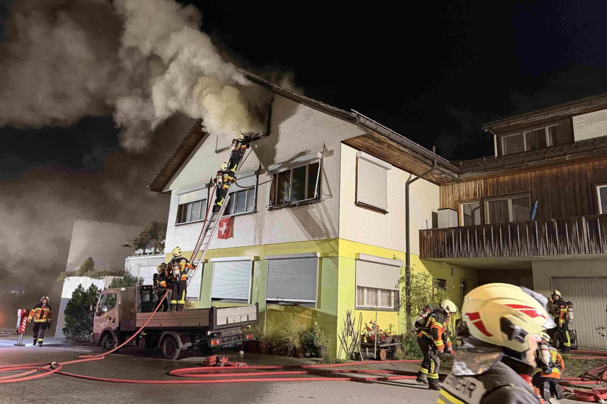 Gais AR – Brand in Dachstock von Mehrfamilienhaus