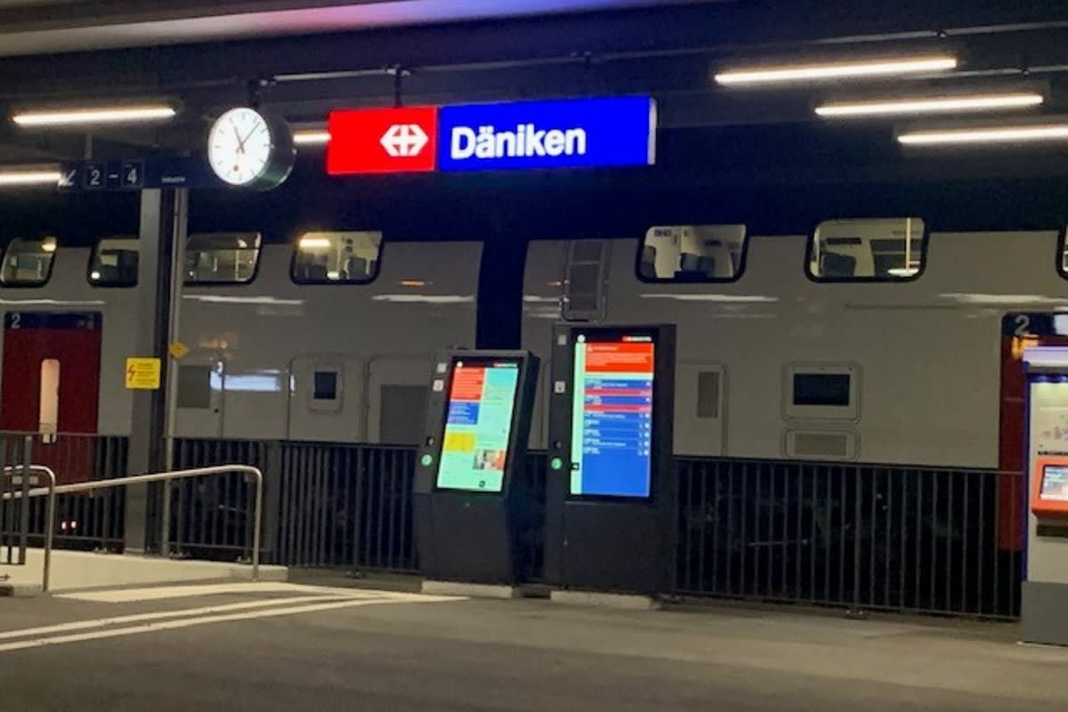 Däniken SO - Wegen Bombendrohung wurde Fernzug gestoppt und kontrolliert!