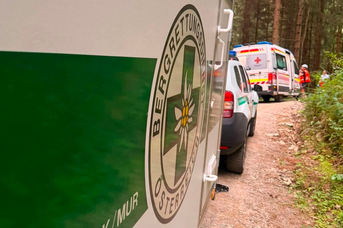 Bruck an der Mur – Bergrettung nach Fahrradunfall im Einsatz