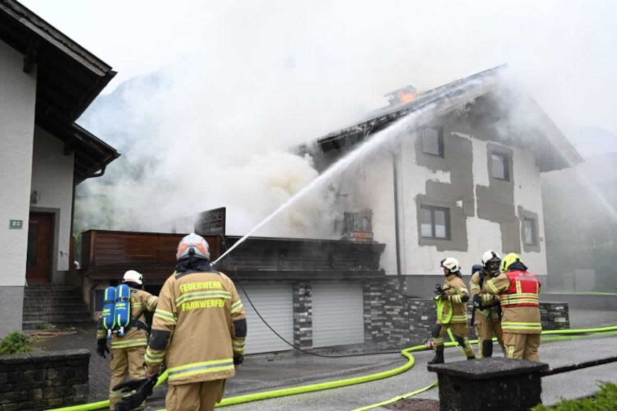Brand eines Wohnhauses in Tenneck