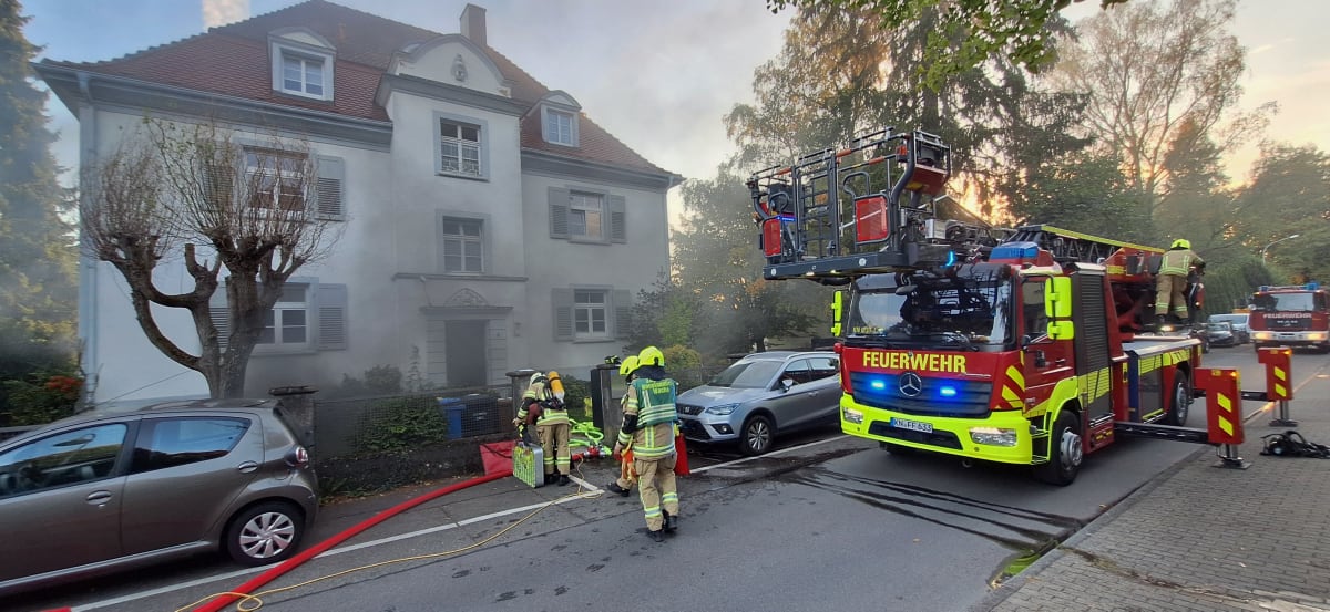 Konstanz – Brand im Keller eines Mehrfamilienhauses