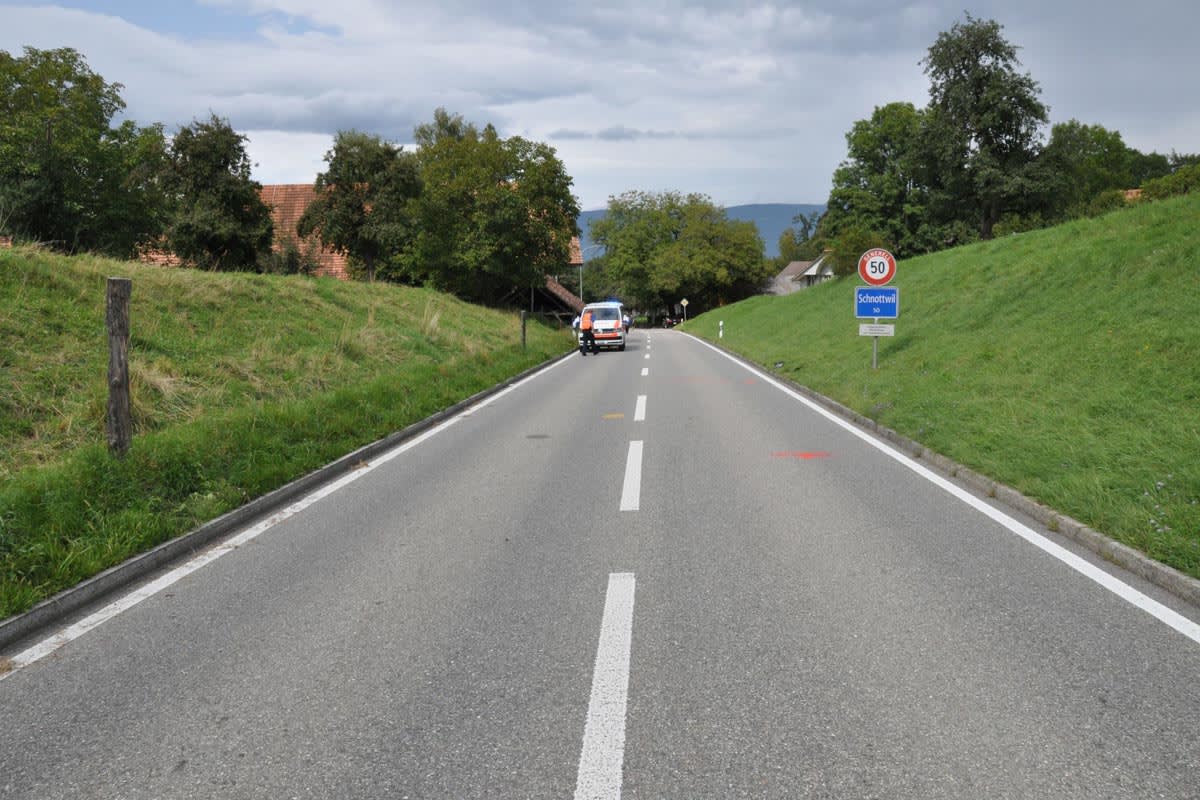 Schnottwil SO - Frau bei Unfall schwer verletzt