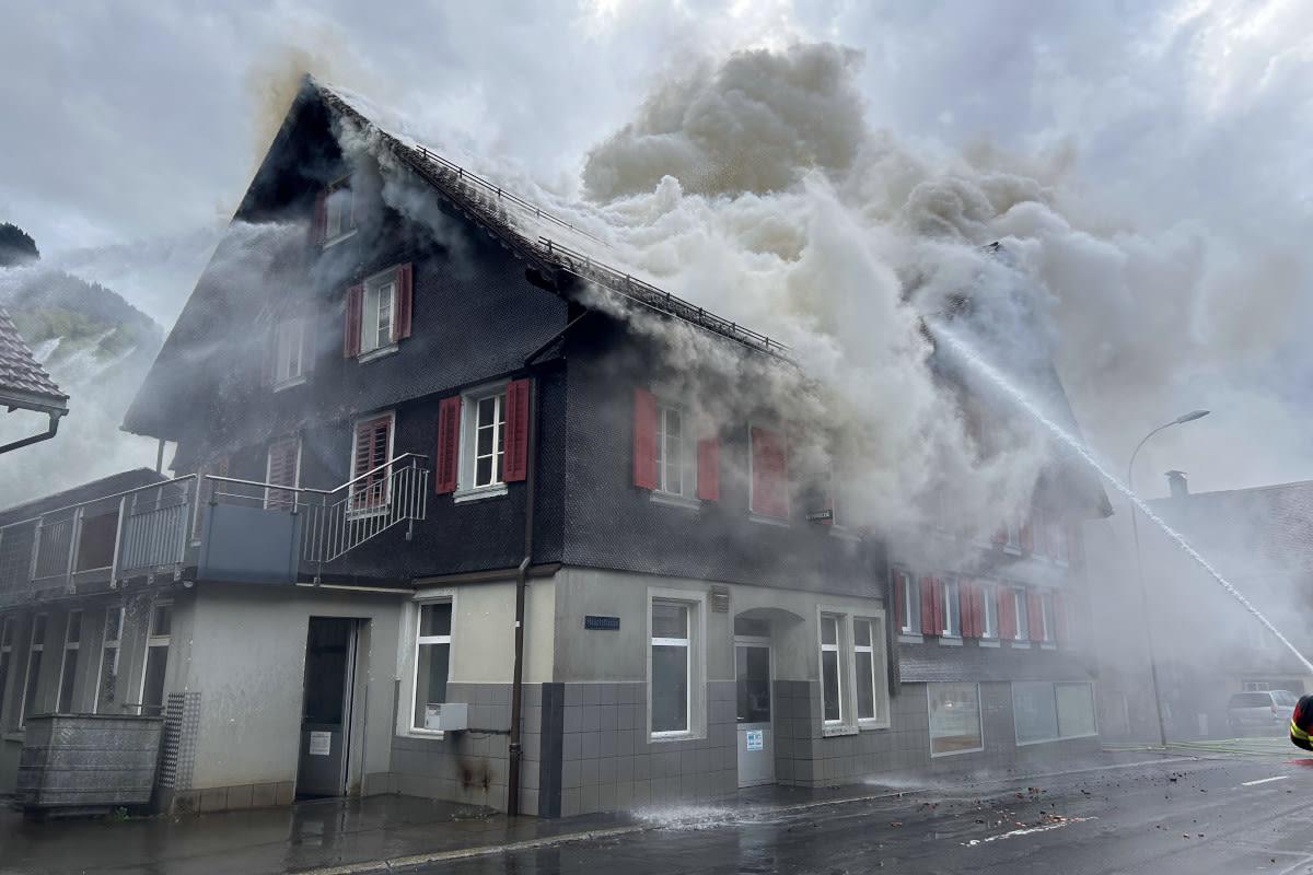 Muotathal SZ – Brand wegen Blitzeinschlag