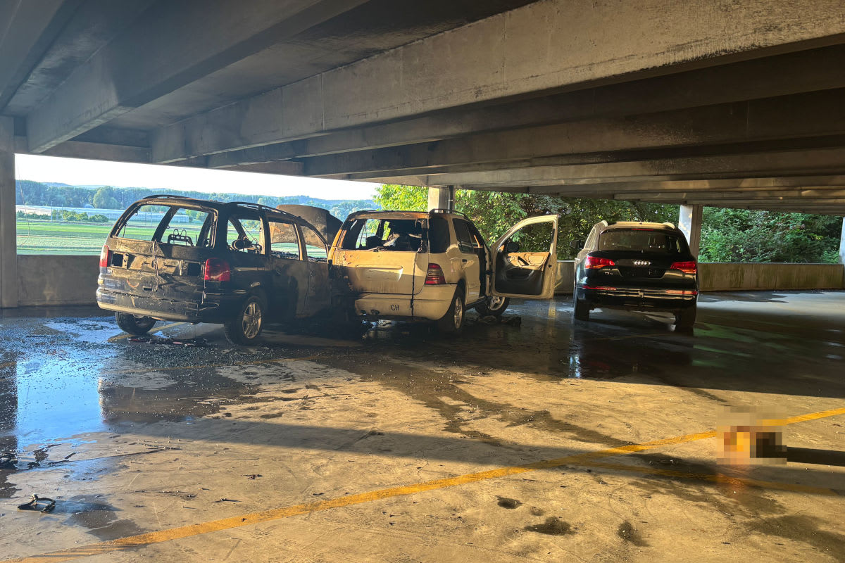 Tägerwilen TG – Auto brennt in Parkhaus vollständig aus