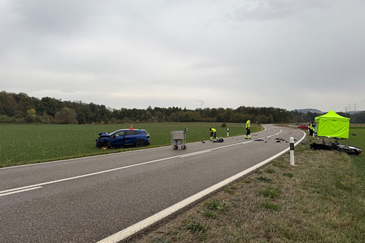 Tödlicher Unfall bei Eiken AG – Auto gerät auf Gegenfahrbahn