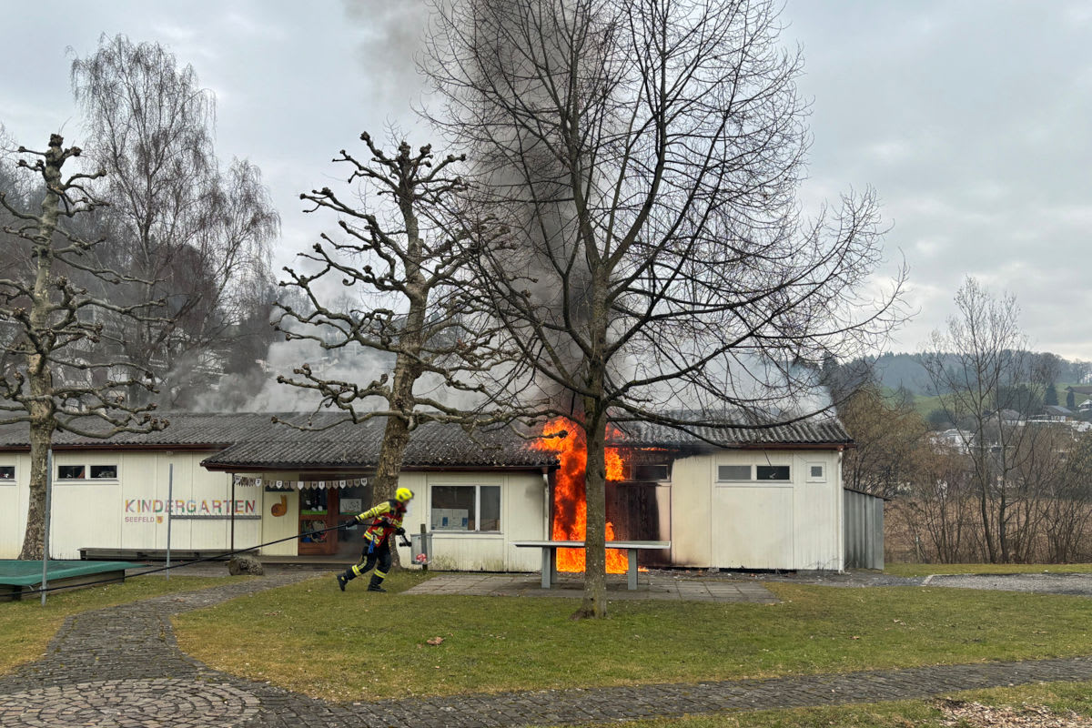 Horw LU – Brand beim Kindergarten Seefeld